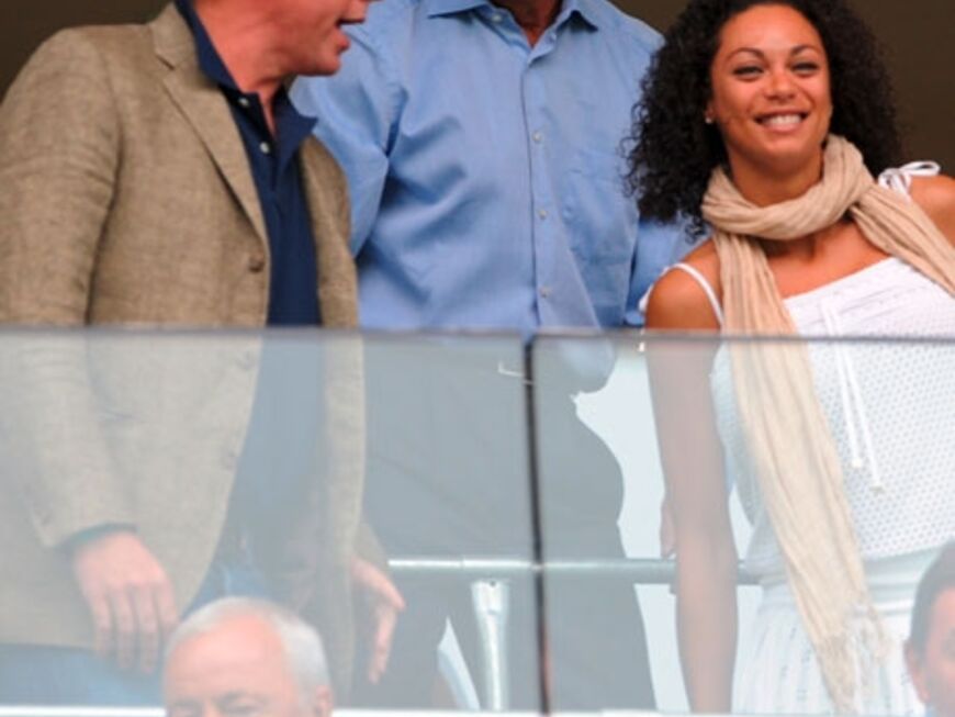 Boris, Lilly und Franz Beckenbauer im Fußball-Fieber