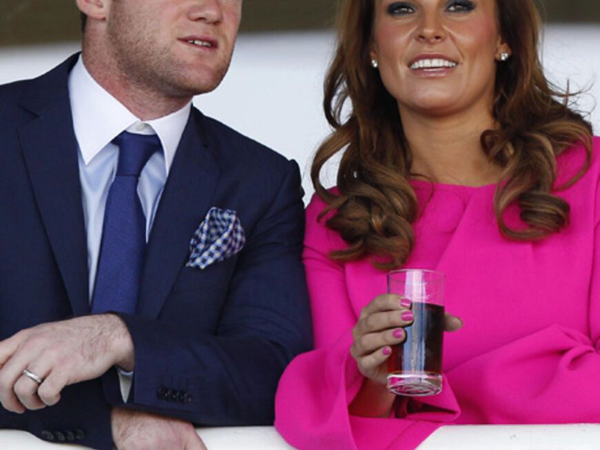 Auch keine schlechte Wahl: Englands Nationalspieler Wayne Rooney mit seiner Frau Coleen