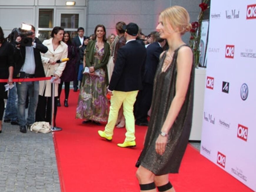 Eva Padberg wollte sich die glamouröse Verleihung in Berlin nicht entgehen lassen