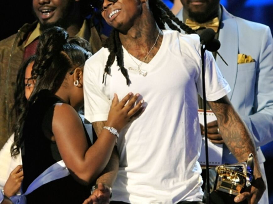 Rapper Lil Wayne bekam vier der begehrten Trophäen, unter anderem auch für das beste Rap-Album