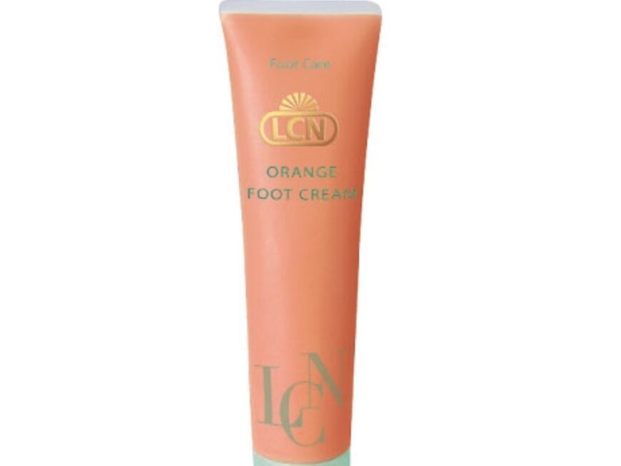 Belebende Creme: "Orange Foot Cream" mit schützendem Vitamin C. Von LCN, 100 ml ca. 12 Euro