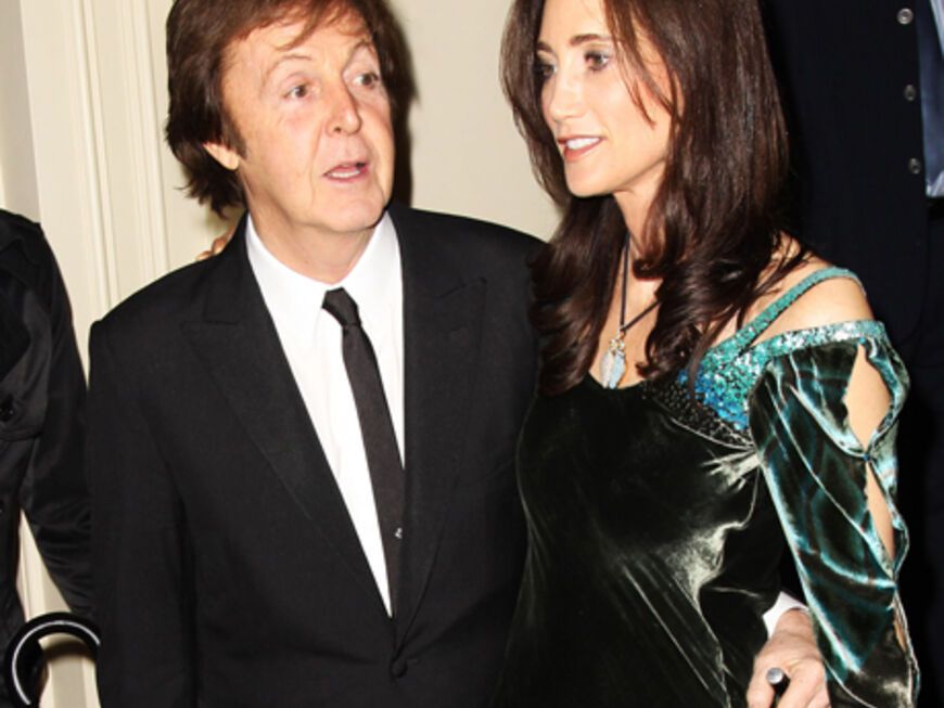 Sir Paul McCartney mit seiner Lebensgefährtin Nancy Shevell