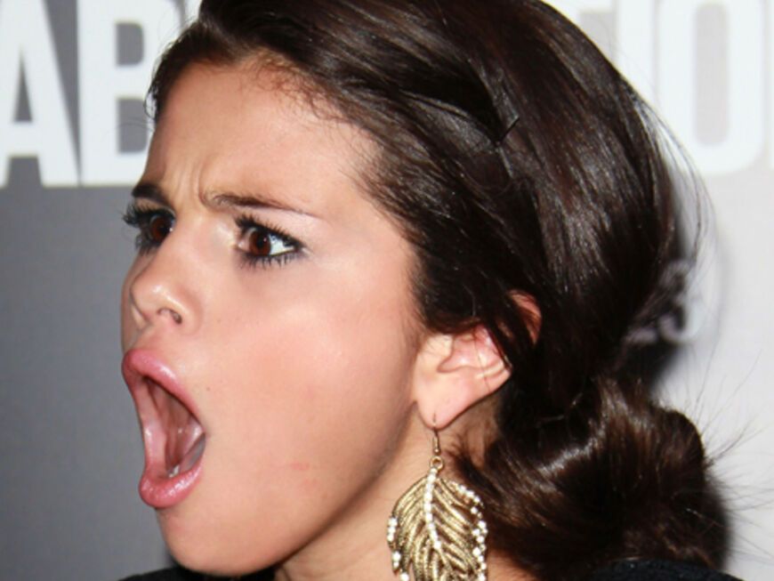 Total entrüstet: Selena Gomez auf dem Roten Teppich