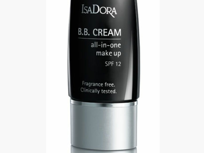 Das "All-in-one- Make-up" von IsaDora ist sehr deckend und kommt einer gewöhnlichen Foundation sehr nahe, da sie auch nicht so erfrischend riecht wie andere BB-Creams. 35 ml, 23 Euro