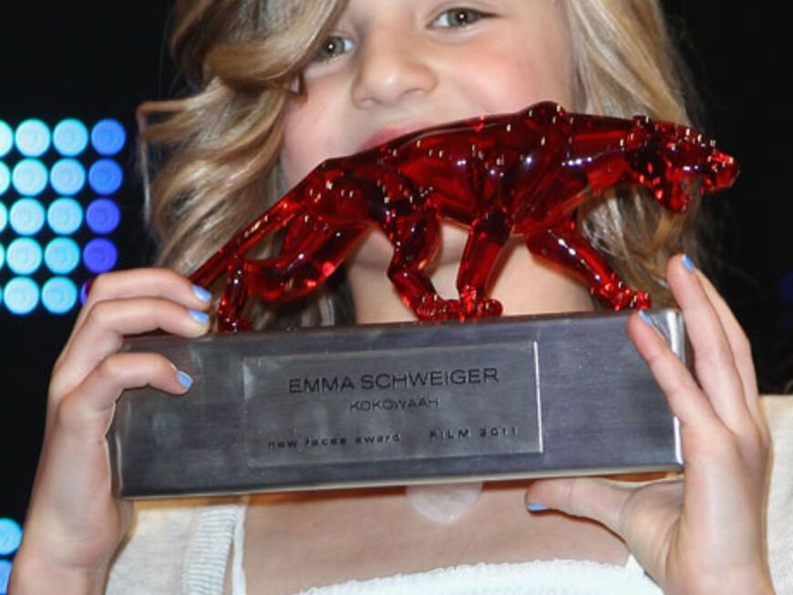 Wow! Emma Tiger Schweiger bekam den Preis "Bunte Sonderpreis"
