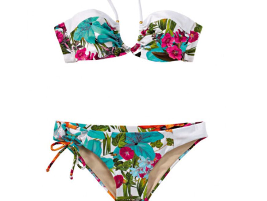 Aloha! Bikini mit Hawaii-Print über conleys.de, im Set ca. 145 Euro