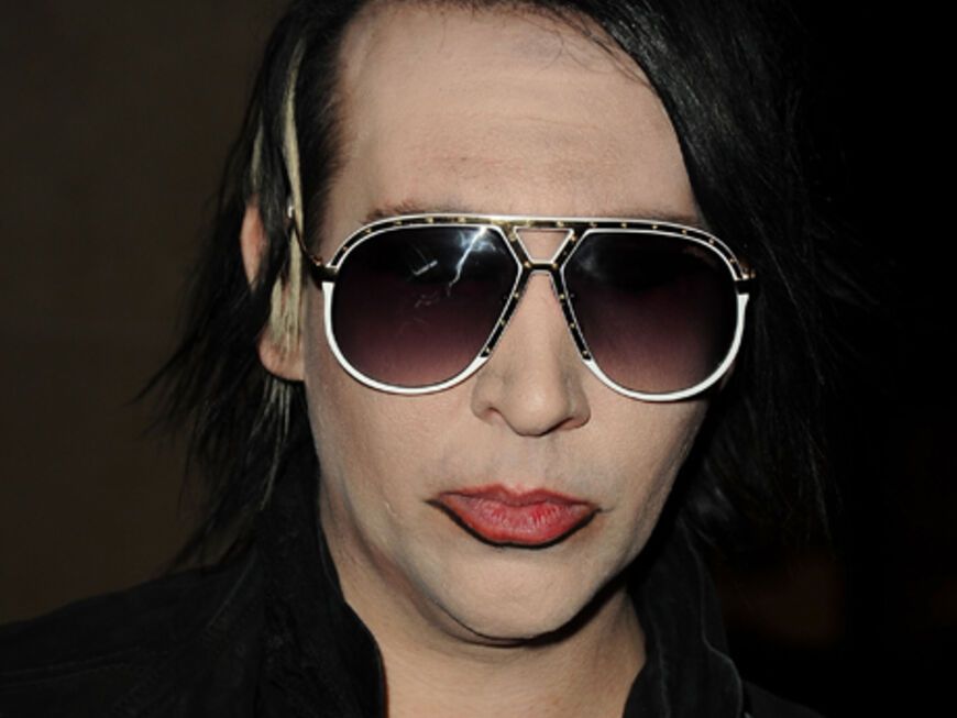 Und traf vor Ort auf ihren Ex, den Schockrocker Marilyn Manson. Aber man ging sich aus dem Wege ...