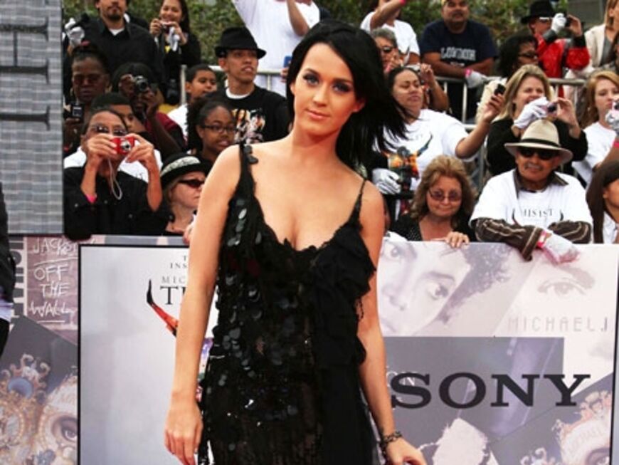 Katy Perry kam allerdings ohne ihren neuen Lover Russell Brand