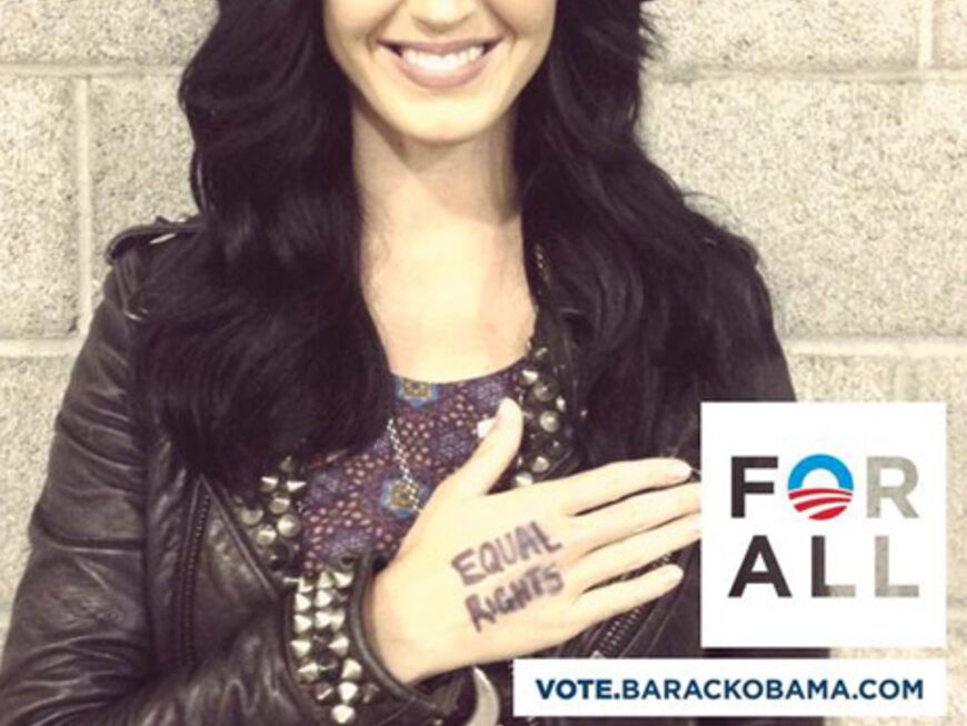 Katy Perry sang sogar für Barack Obama - und zeigt ihre Unterstützung für Gleichberechtigung aller Menschen