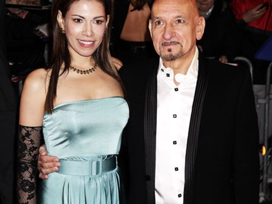 Sir Ben Kingsley und seine brasilianische Ehefrau Daniela Barbosa de Carneiro freuen sich auf die Eröffnung der Filmfestspiele