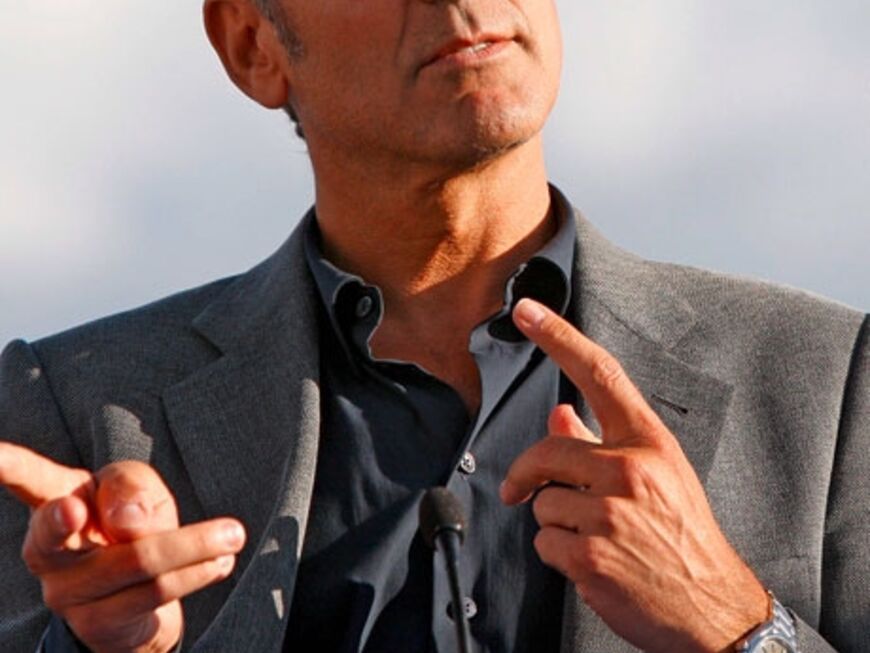 George Clooney in L´´Aquila 
