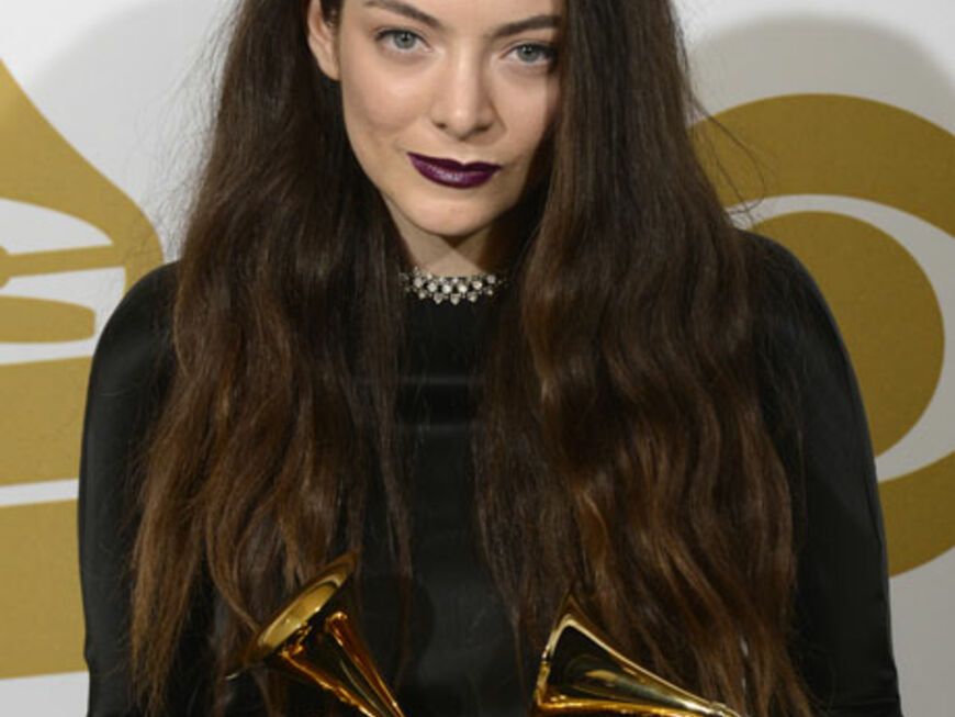 Unser kleiner Newcomer-Grufti Lorde staubte ebenfalls Awards ab