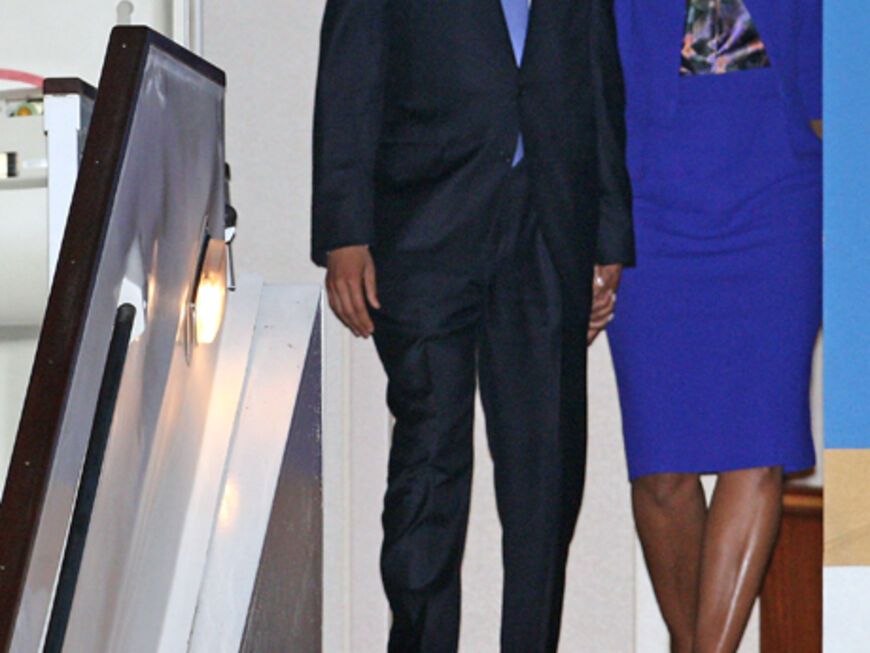 Touch Down in London: Am 23. Mai landeten Barack und Michelle Obama in London zum Staatsbesuch. Neben Premierminister David Cameron, trafen sie auch die Queen und das frisch angetraute Paar Kate und William