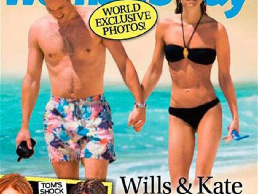 Erwischt: Prinz William und Herzogin Kate am Strand in ihren Flitterwochen