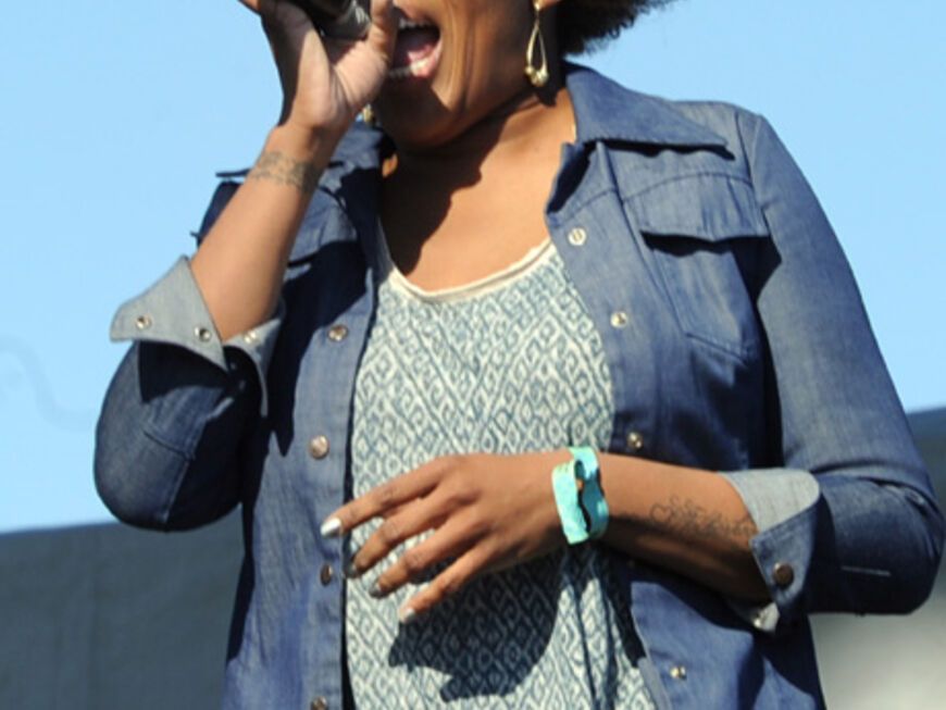Rockröhre: Macy Gray auf der Bühne des Coachella Festivals in Indigo, Kalifornien