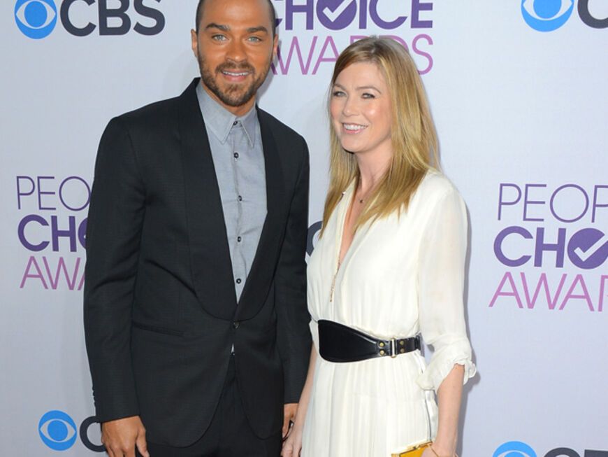 Die beiden "Grey's Anatomy"-Stars Ellen Pompeo und Jesse Williams