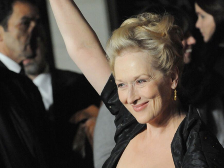Die Freude war nicht zu übersehen: Meryl Streep bekam eine Auszeichnung für "The Iron Lady"