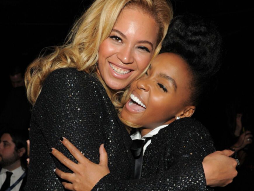 Ging diesmal leer aus - hatte aber trotzdem allerbeste Laune: Beyonce Knowles und Janelle Monae ﻿