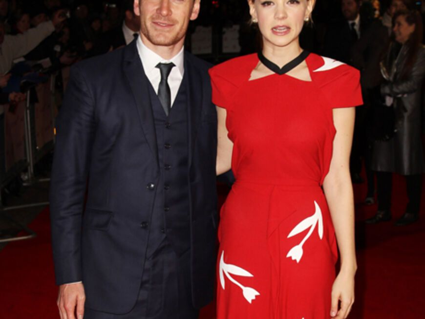 Schönes Paar - leider nur auf dem Roten Teppich: Die Schauspieler Michael Fassbender und Carey Mulligan