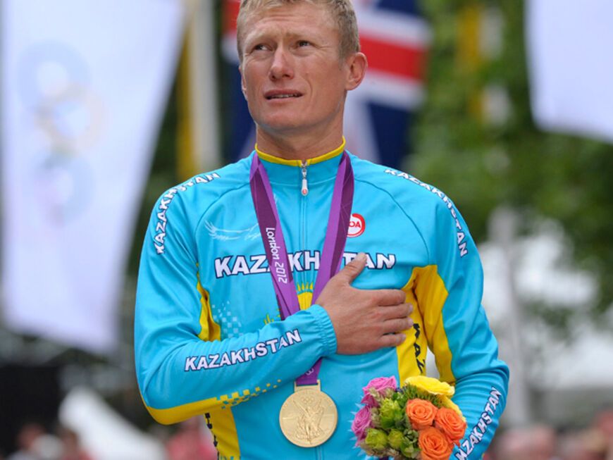 Olympiasieger Alexander Vinokurov aus Kasachstan gehört zu den diesjährigen Gewinnern im Radsport. Nicht nur, dass er Gold mit nach Hause nehmen darf. Vom Land gibt es 200.000 Euro obendrauf