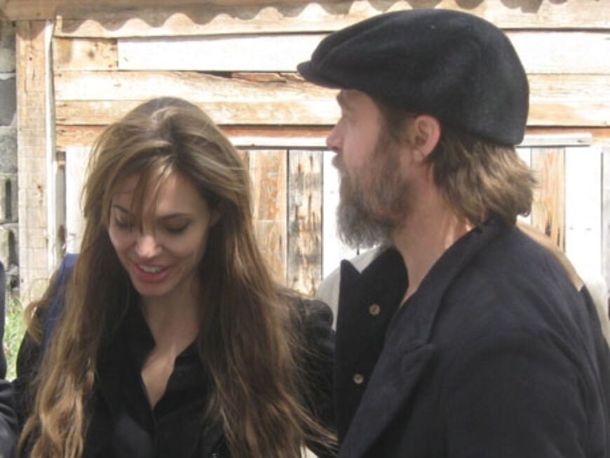 Angelina Jolie und Brad Pitt besichtigten unter anderem Unterkünfte und Anlagen des UN-Hilfswerks