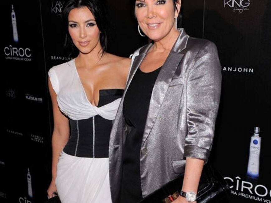 Kim Kardashian kam mit Kris Jenner zur Geburtstagsparty