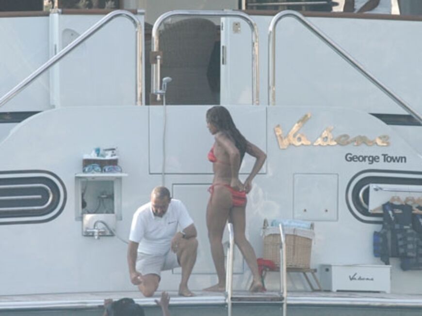 Die Sängerin hat mit ihrem Ehemann eine Yacht namens "Va Bene" gemietet