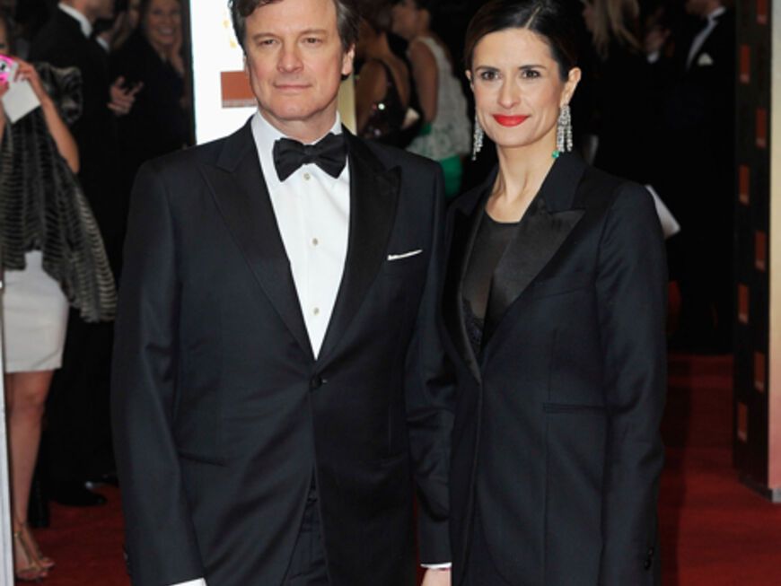 Colin Firth mit seiner Frau Livia Giuggioli