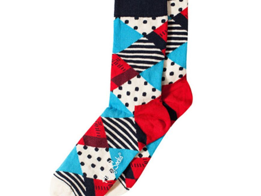 Super süß und super witzig: kunterbunte Socken von Happy Socks, ca. 10 Euro