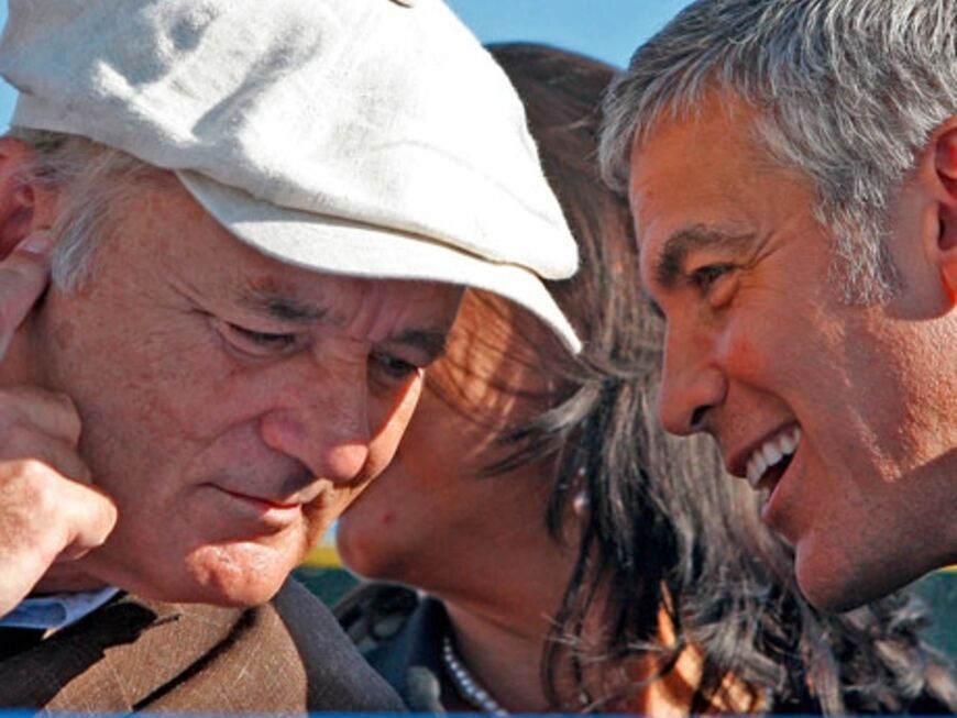 Gute Freunde: Bill Murray und George Clooney wollen helfen