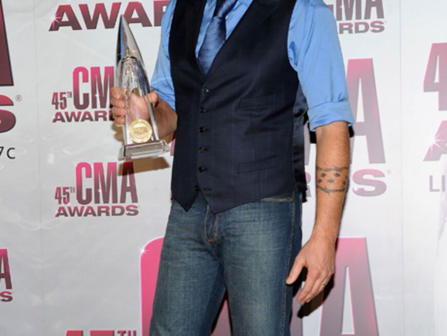 Blake Shelton freute sich über seinen Award als "Bester Sänger"