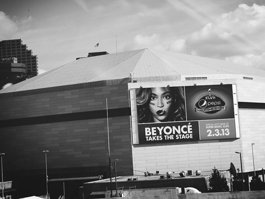 Beyoncé Knowles probt für ihre Show beim großen Superbowl-Finale Anfang März 2013