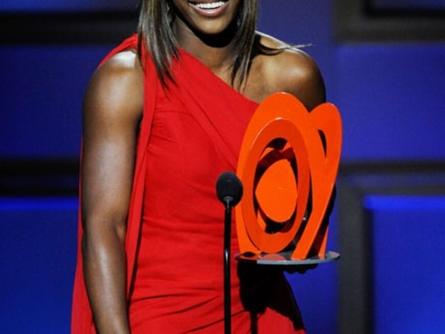 Tennisprofi Serena Williams freute sich ebenfalls über eine Auszeichnung 