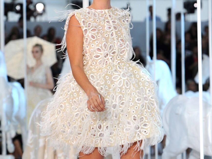 Kate Moss ist zurück auf dem Catwalk: Für Louis Vuitton lief das Supermodel über den Laufsteg