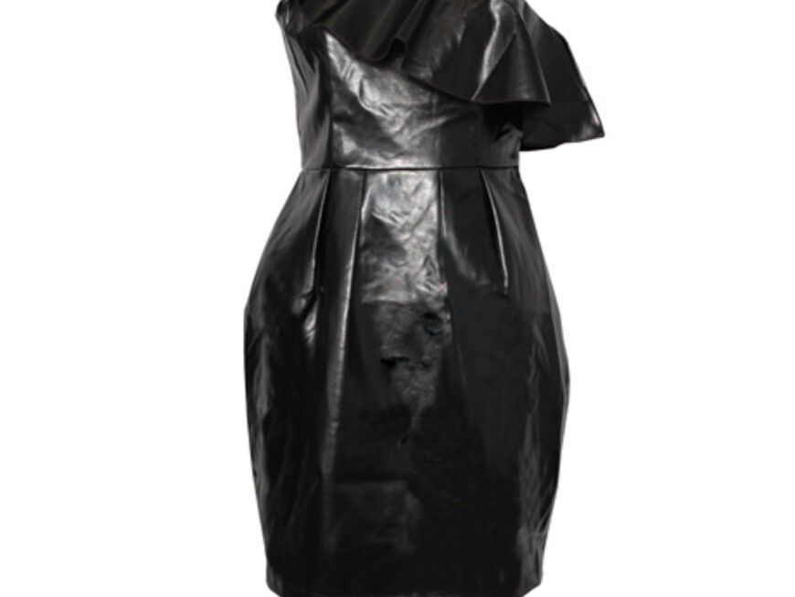 Starke Schulter: asymmetrisches Kleid von Rare London, ca. 60 Euro