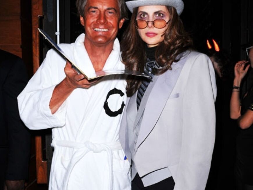 Schauspieler Kyle MacLachlan kommt mit seiner Frau Desiree Gruber bei Heidis legendärer Halloween-Party an