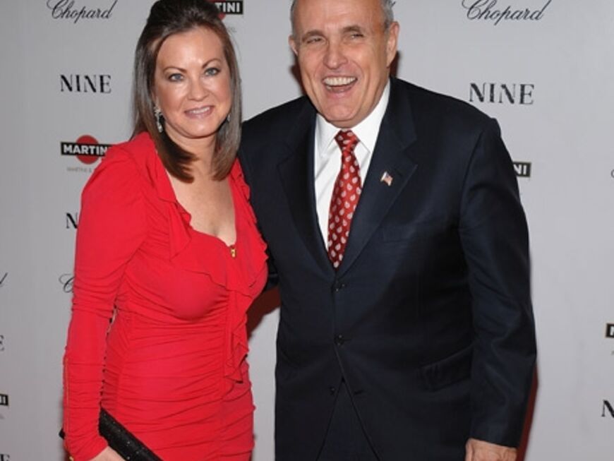 Der ehemalige Bürgermeister von New York, Rudy Giuliani, kam gemeinsam mit seiner Ehefrau Judith 