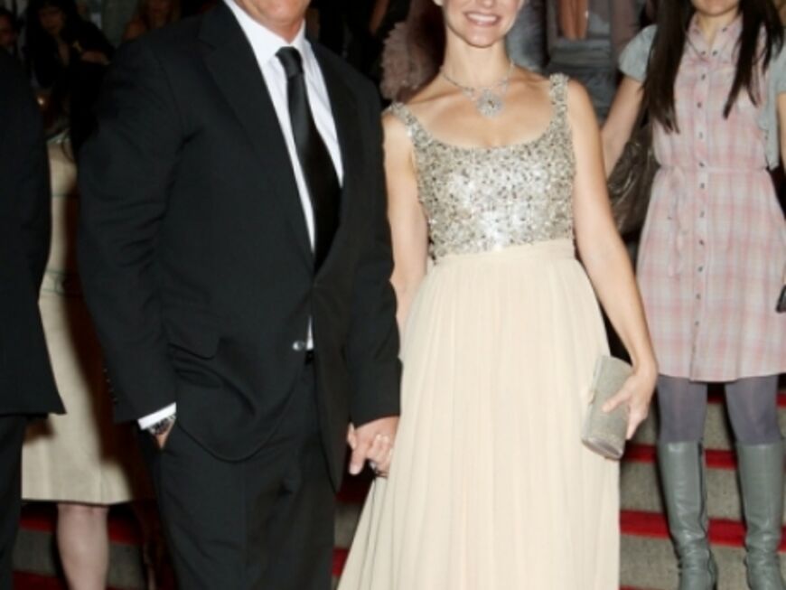 Kristin Davis mit Designer Michael Kors, der auch ihr Kleid designte