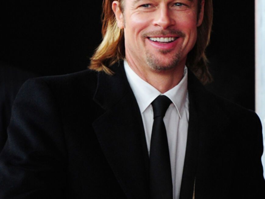 Ein gut gelaunter Brad Pitt wurde von den anwesenden Fans ordentlich gefeiert