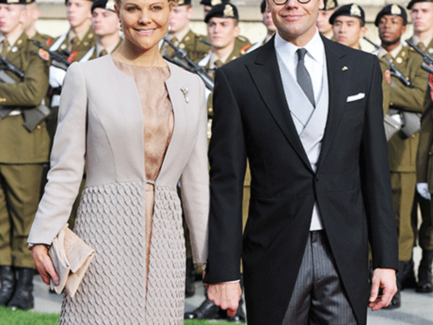 Unter den royalen Gästen: Kronprinzessin Victoria von Schweden und ihr Mann Prinz Daniel