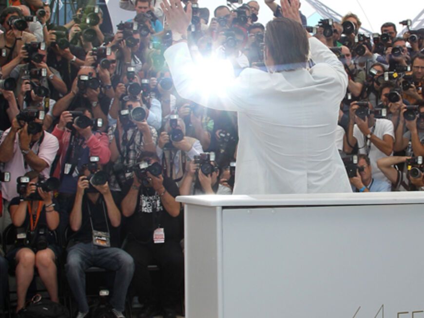 Und auch die Fotografen waren in Massen gekommen. Brad Pitt gehört zu den Top-Stars auf den Filmfestspielen