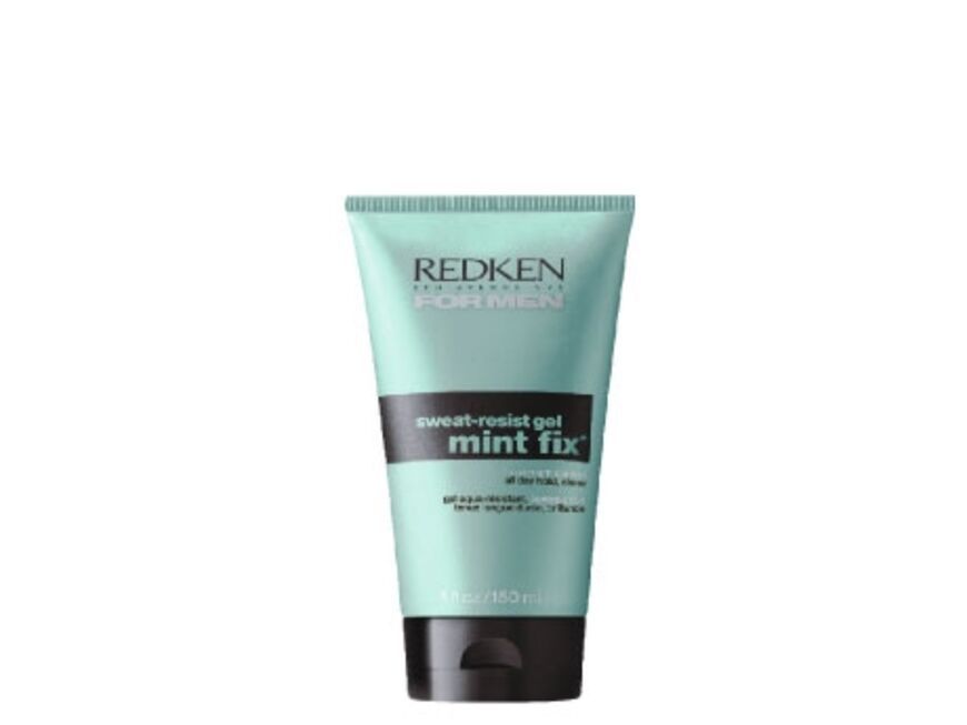 Für die Haare:  Sweat-Resist Gel Mint Fix for Men von Redken, 150 ml ca. 15 Euro