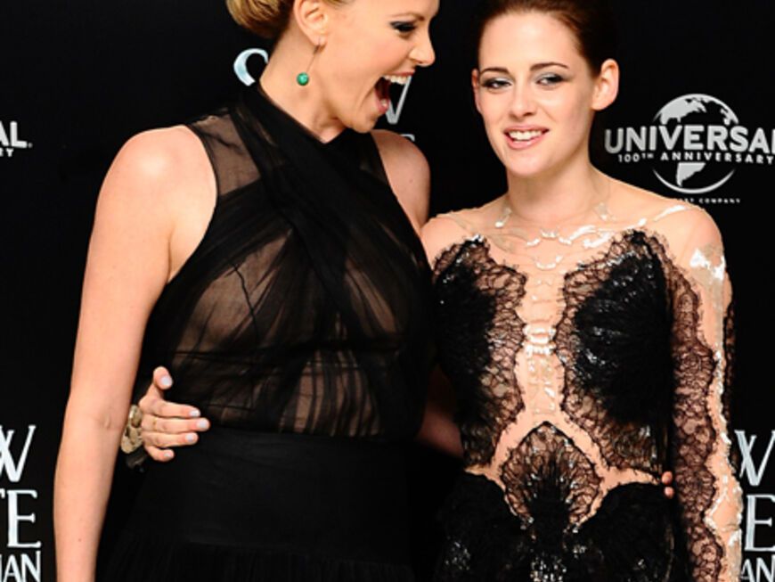 Verstanden sich blendend: die Hauptdarstellerinnen Kristen Stewart und Charlize Theron