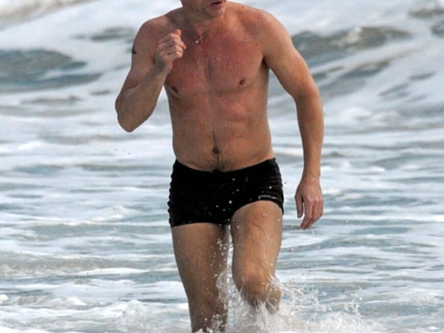 James Bond-Star Daniel Craig urlaubt über Silvester auf der kleinen französischen Insel Saint Barth in den Antillen (Karibik)