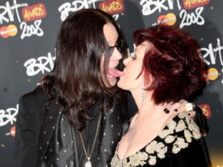 Typisch: Ozzy und Sharon Osbourne moderierten die Brit-Awards