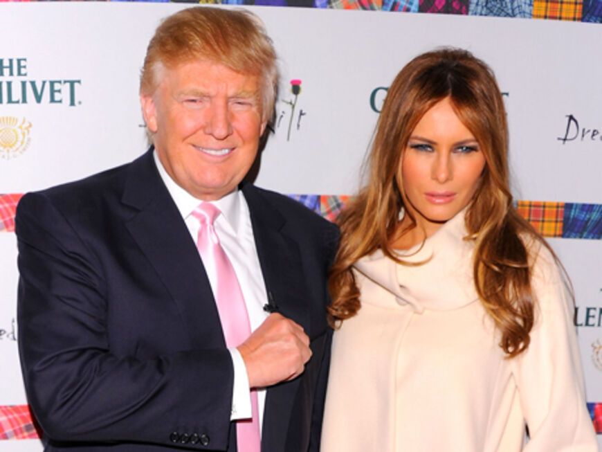 Auch seine hübsche Frau Melania Trump war in New York zu Gast