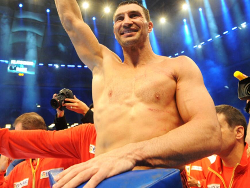 Hat allen Grund zu jubeln: Wladimir Klitschko ist der alte und neue Weltmeister
