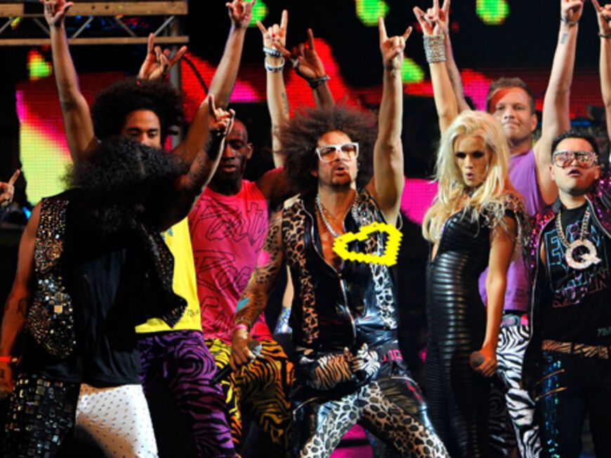 Die Party-Macher: LMFAO rockten die Bühne mit ihren Hits - und zahlreichen weiblichen Tänzerinnen