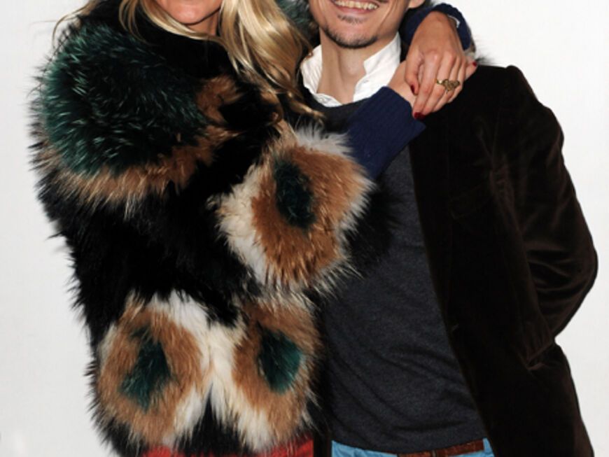 Modedesigner Matthew Williamson mit Schauspielerin Poppy Delevigne