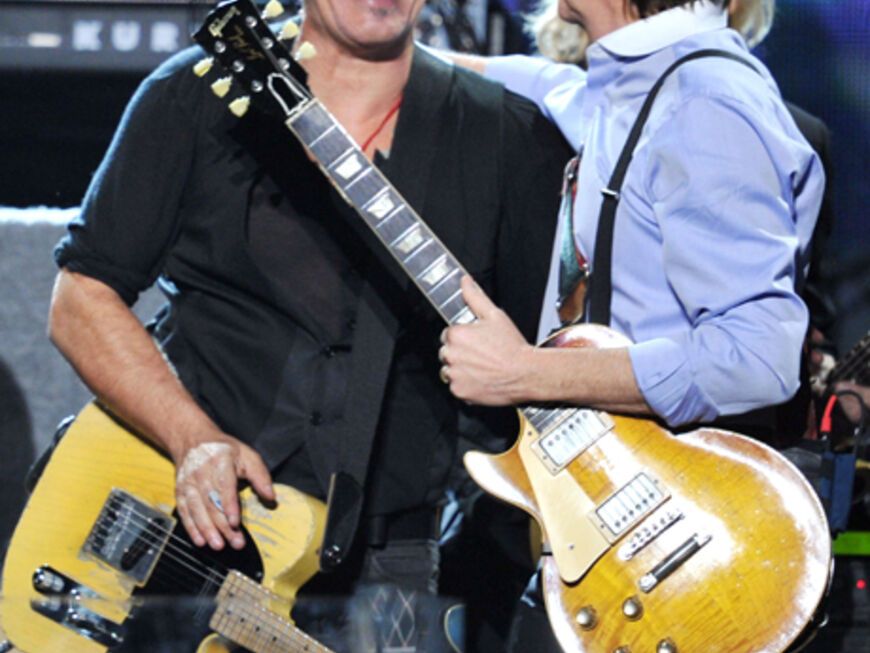 Gemeinsam mit Rocklegende Bruce Springsteen rockte er die Bühne